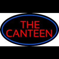 The Canteen With Blue Border Neonkyltti