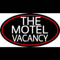 The Motel Vacancy With Red Border Neonkyltti