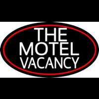 The Motel Vacancy With Red Border Neonkyltti