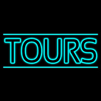 Tours With Lines Neonkyltti