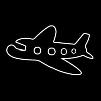 Travel Transportation Airplane Neonkyltti