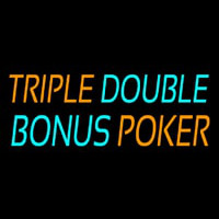 Triple Double Bonus Poker 1 Neonkyltti