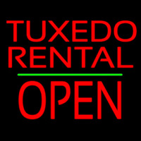Tu edo Rental Open Green Line Neonkyltti