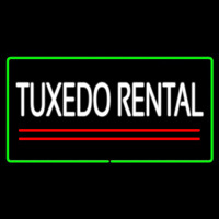 Tu edo Rental Rectangle Green Neonkyltti