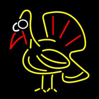 Turkey Bird Logo Neonkyltti