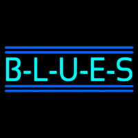 Turquoise Blues Block Neonkyltti