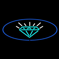 Turquoise Diamond Logo Neonkyltti