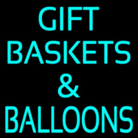Turquoise Gift Baskets Balloons Neonkyltti