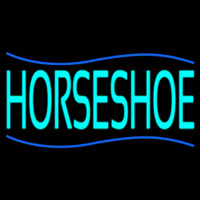 Turquoise Horseshoe Neonkyltti