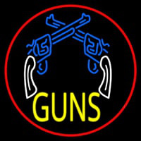 Two Gun Logo Neonkyltti