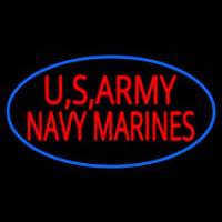 Us Army Navy Marines Neonkyltti