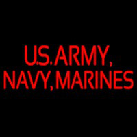 Us Army Navy Marines Neonkyltti