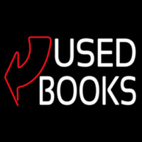 Used Books With Arrow Neonkyltti