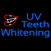 Uv Teeth Whitening In Blue With Lips Logo Neonkyltti
