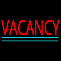 Vacancy With Double Line Neonkyltti