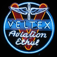 Velte  Aviation Gasoline Neonkyltti