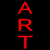 Vertical Red Art Neonkyltti