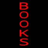 Vertical Red Books Neonkyltti