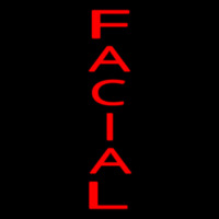 Vertical Red Facial Neonkyltti