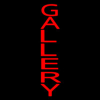 Vertical Red Gallery Neonkyltti