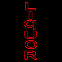Vertical Red Liquor Neonkyltti