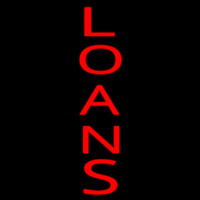 Vertical Red Loans Neonkyltti