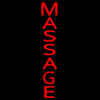 Vertical Red Massage Neonkyltti