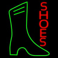 Vertical Red Shoes Neonkyltti