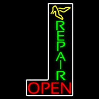 Vertical Shoe Repair Red Open Neonkyltti