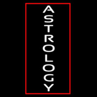 Vertical White Astrology Neonkyltti