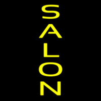 Vertical Yellow Salon Neonkyltti