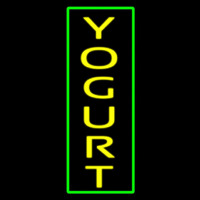 Vertical Yellow Yogurt With Green Border Neonkyltti