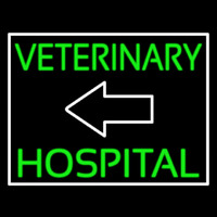 Veterinary Hospital With Arrow Neonkyltti