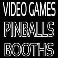 Video Game Pinballs Booths Neonkyltti