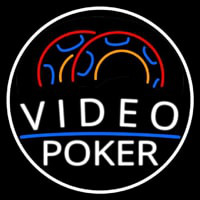 Video Poker 1 Neonkyltti