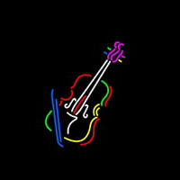 Violin With Logo Neonkyltti