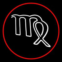 Virgo Red Border Neonkyltti
