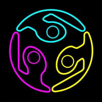 Volleyball Logo Neonkyltti