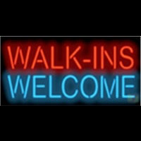 Walk Ins Welcome Barber S Neonkyltti