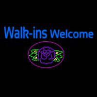 Walk Ins Welcome Flower Neonkyltti