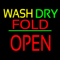 Wash Dry Fold Block Open Green Line Neonkyltti