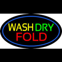 Wash Dry Fold Oval Blue Neonkyltti