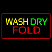 Wash Dry Fold Red Border Neonkyltti