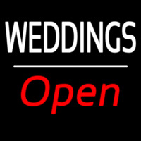 Weddings Open White Line Neonkyltti