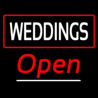 Weddings White Open Red Neonkyltti