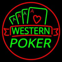 Western Poker 2 Neonkyltti