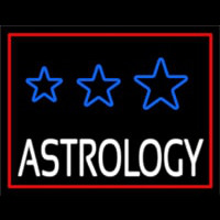 White Astrology Red Border Neonkyltti