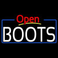 White Boots Open With Border Neonkyltti