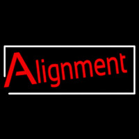 White Border Alignment Neonkyltti