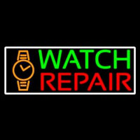 White Border Watch Repair With Logo Neonkyltti